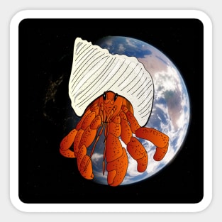 Fabulous planet of diversity : ermit crab Sticker